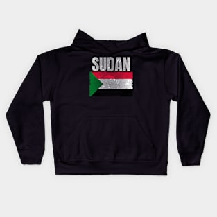 Distressed Sudan Flag Graphic Gifts for Men Women African Sudanese Kids Hoodie